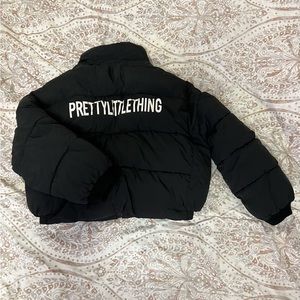 Prettylittlething Black Puffer